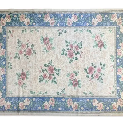Sonoma pink blue floral area rug 8 x 11