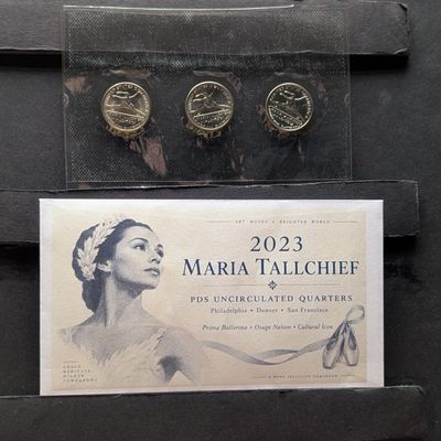 2023 P, D, & S Maria Tallchief  Uncirculated Quarter Collection