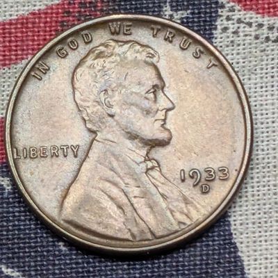 AU - 1933-D Lincoln Wheat Cent