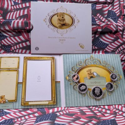 2019-S U.S. Mint Proof Coin Set In Born in the United States of America Display  w/ COA
