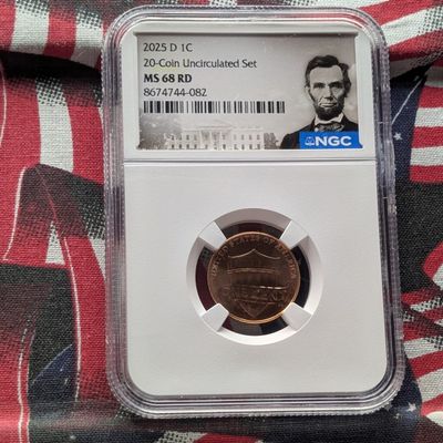 2025-D Lincoln Shield Cent NGC MS68 RD