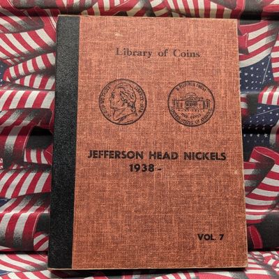 Partial 1938-1964 Jefferson Nickel Collection in Vintage Library of Coins Album - Includes (11) 35% Silver Wartime Nickels & BETTER...