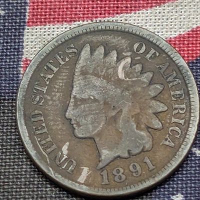 1891 Indian Head Cent - GOOD