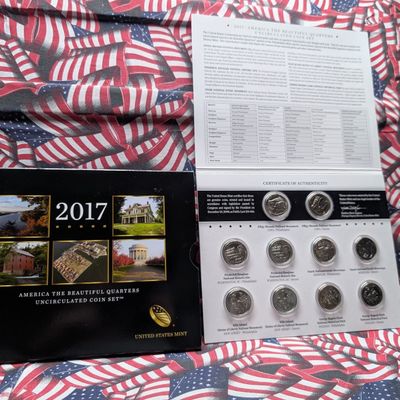2017-P&D ATB Quarters Uncirculated Coin Set in OGP w/ COA