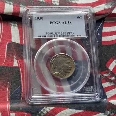1930 Indian Head Buffalo Nickel PCGS AU58