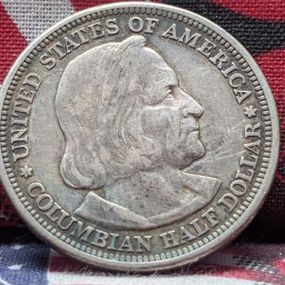 1893 Columbian Exposition Commemorative 90% Silver Half Dollar