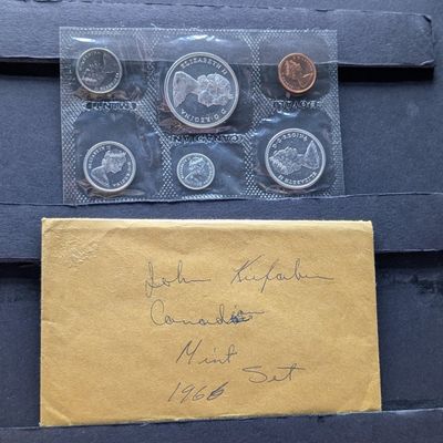 1966 Canada Proof Set In OGP - Includes (4) 80% Silver Coins - Total of 34.52g of Silver
