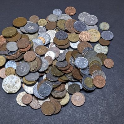 1.9 Lbs. of Various Vintage & Modern World Coins