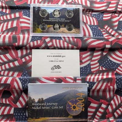2004 P, D, & S U.S. Mint Westward Journey Nickel Series Coin Set in OGP w/ COA
