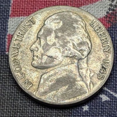 1945-P Jefferson 35% Silver Wartime Nickel