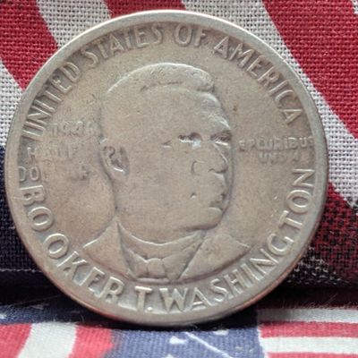 1946 Booker T. Washington Commemorative 90% Silver Half Dollar