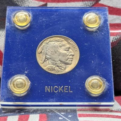 1938-D Indian Head Buffalo Nickel in Capitol Case
