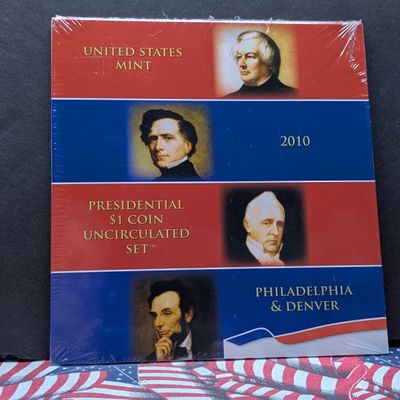 2010-P&D U.S. Mint Presidential $1 Coin UNC Set in Sealed OGP w/ COA