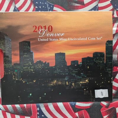 Sale Photo Thumbnail #201: 2010-D Only U.S. Mint Uncirculated Coin Set With Presidential Dollars, Sacagawea Dollar, and State Quarters In OGP w/ COA