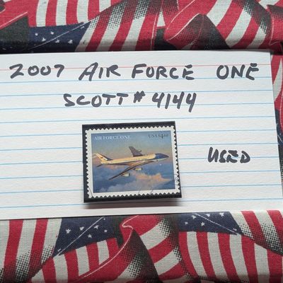 Sale Photo Thumbnail #307: 2007 Air Force One Stamp, Scott # 4144, Used