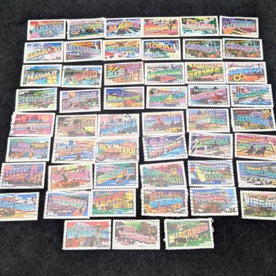 Sale Photo Thumbnail #299: Complete Set Of U.S. State Stamps, Used
