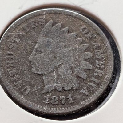 Sale Photo Thumbnail #225: 1871 Indian Head Cent