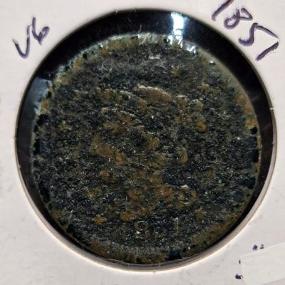 Sale Photo Thumbnail #203: 1851 Braided Hair Large Cent - 175 Years Old!