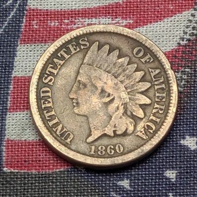 Sale Photo Thumbnail #7: 1860 Indian Head Cent, Better Date
