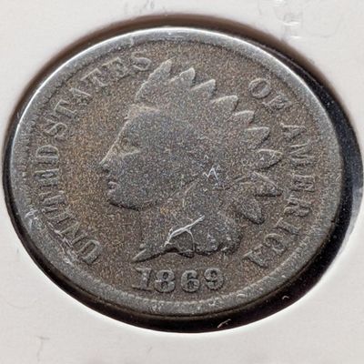 Sale Photo Thumbnail #175: 1869 Indian Head Cent