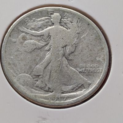Sale Photo Thumbnail #83: 1917 Walking Liberty 90% Silver Half Dollar