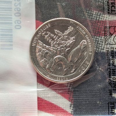 Sale Photo Thumbnail #79: 2018-D Minnesota Voyageurs Washington Quarter, Uncirculated-60 in Littleton Packaging