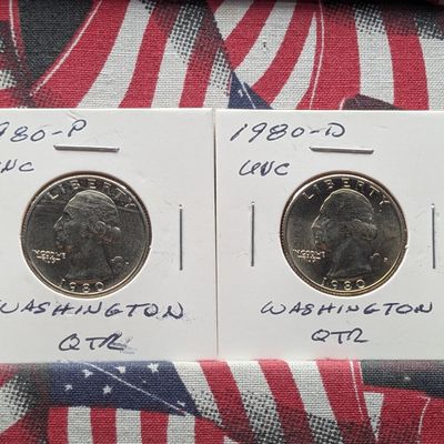 Sale Photo Thumbnail #280: 1980-P&D Washington Quarters