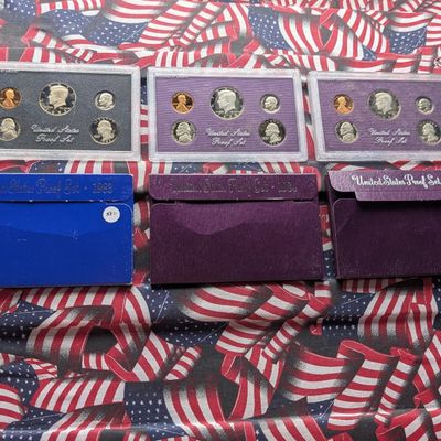 Sale Photo Thumbnail #253: 1983-S, 1984-S, & 1985-S U.S. Mint Proof Sets In OGP