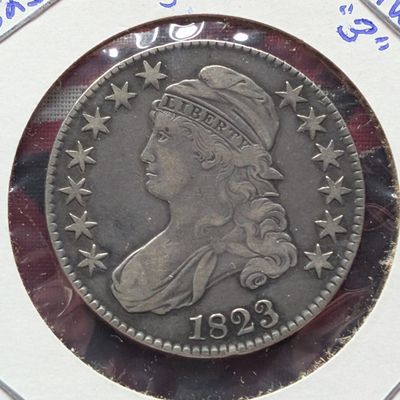 Sale Photo Thumbnail #258: 1823 Capped Bust Silver Half Dollar
