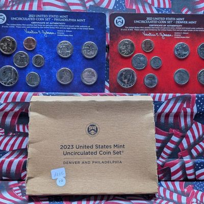 Sale Photo Thumbnail #35: 2023-P&D U.S. Mint Uncirculated Coin Set with Women Quarters in OGP W/ COA