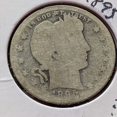 Sale Photo Thumbnail #116: 1895-O Barber 90% Silver Quarter