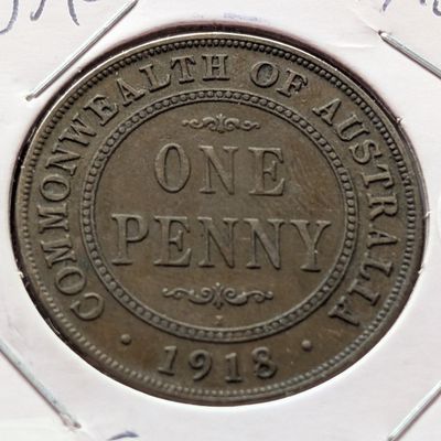 Sale Photo Thumbnail #47: 1918 Australia One Penny - UNC.