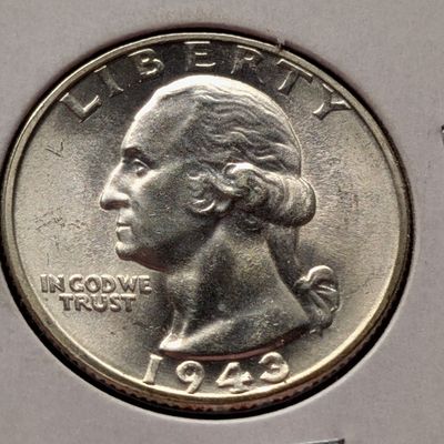 Sale Photo Thumbnail #337: 1943 Washington 90% Silver Quarter