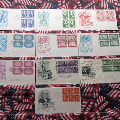 Sale Photo Thumbnail #321: (10) Assorted U.S. First Day Cachets