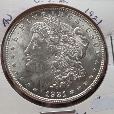 Sale Photo Thumbnail #198: 1921 Morgan 90% Silver Dollar