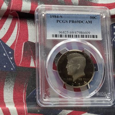 Sale Photo Thumbnail #184: 1984-S Kennedy Half Dollar PCGS PR69DCAM