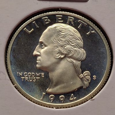 Sale Photo Thumbnail #23: 1994-S Proof Washington 90% Silver Quarter