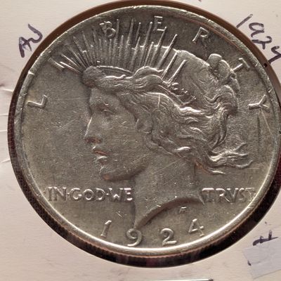 Sale Photo Thumbnail #147: 1924 Peace 90% Silver Dollar