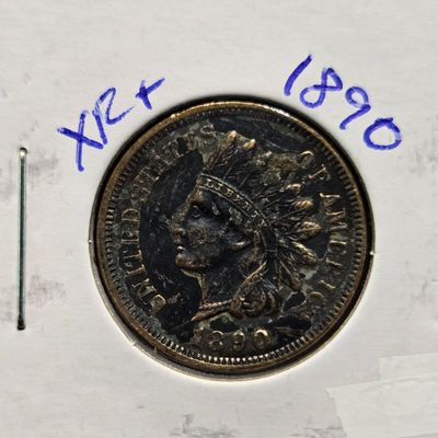 Sale Photo Thumbnail #81: 1890 Indian Head Cent - Strong Liberty w/ Diamonds!