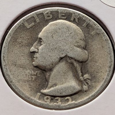Sale Photo Thumbnail #333: 1932-D Washington 90% Silver Quarter