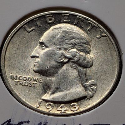 Sale Photo Thumbnail #205: 1943-S Washington 90% Silver Quarter