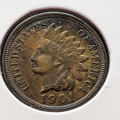 Sale Photo Thumbnail #18: 1901 Indian Head Cent - UNC.