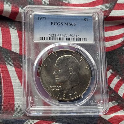 Sale Photo Thumbnail #189: 1977 Eisenhower Dollar PCGS MS65