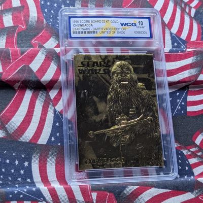 Sale Photo Thumbnail #242: Star Wars, CHEWBACCA, 23KT Gold, Sealed, Gem 10 Mint, Limited of 10,000, Darth Vader Edition!