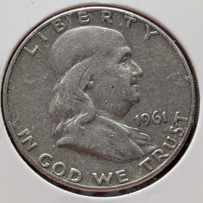 Sale Photo Thumbnail #352: 1961-D Franklin 90% Silver Half Dollar
