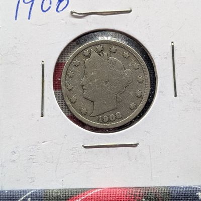 Sale Photo Thumbnail #39: 1908 Liberty Head V Nickel