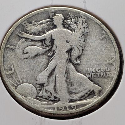 Sale Photo Thumbnail #341: 1919 Walking Liberty 90% Silver Half Dollar