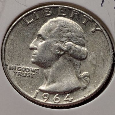 Sale Photo Thumbnail #274: 1964-D Washington 90% Silver Quarter
