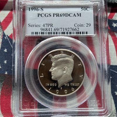 Sale Photo Thumbnail #150: 1996-S Kennedy Half Dollar PCGS PR69DCAM