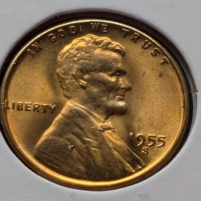 Sale Photo Thumbnail #215: 1955-S Lincoln Wheat Cent